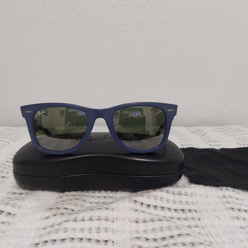 Ray-Ban Rb2140 Wayfarer Urban Camouflage Navy Blue Sunglasses